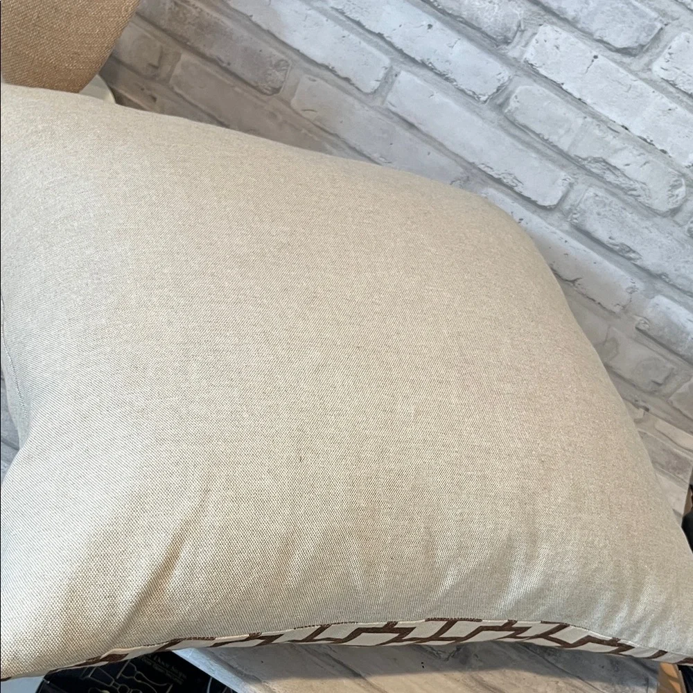 Lacefield Designs Turtle Design 20 inch feather Throw Pillow orange brown cotton
